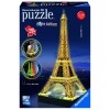 Eiffelturm bei Nacht 3D Puzzle-Bauwerke