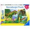 Herrscher der Urzeit Puzzle 3 x 49 Teile