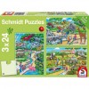 Ein Tag im Zoo Puzzle 3x24 TEILE