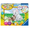 Süße Tierkinder Malen nach Zahlen Serie D