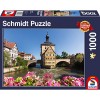 Bamberg, Regnitz und Altes Rathaus Puzzle 1000 Teile