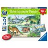 WWW: Saurier und ihre Lebensräume Puzzle 2 x 24 Teile