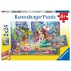 Zauberhafte Meerjungfrauen Puzzle 2 x 24 Teile