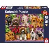 Hunde im Regal Puzzle 500 Teile