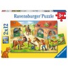 Ferien auf dem Pferdehof Puzzle 2x12 Teile