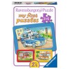 Tiere im Einsatz my first puzzles Rahmenpuzzle 3x6 Teile