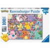 Pokemon Bereit zu kämpfen! Puzzle 100 Teile XXL