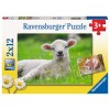 Unsere Bauernhoftiere Puzzle 2x12 Teile