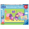 Zuhause bei Peppa Puzzle 2x12 Teile