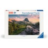 Almbock mit Baby Puzzle 3000 Teile
