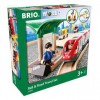 BRIO Straßen und Schienen Reisezug Set