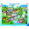 Besuch im Zoo 30-48 Teile Rahmenpuzzle