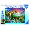 Bei den Dinosauriern Puzzle 100 Teile XXL