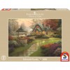 Haus mit Brunnen Puzzle 1000 Teile Thomas Kinkade