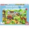 Fröhlicher Bauernhof Puzzle 100 Teile