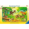 Tierkinder des Waldes 15 Teile Rahmenpuzzle