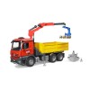 Bruder MB Arocs Baustellen-LKW mit Kran und Zubehör 03651