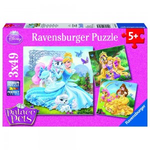 DPP: Belle, Cinderella und Rapunzel Puzzle 3 x 49 Teile