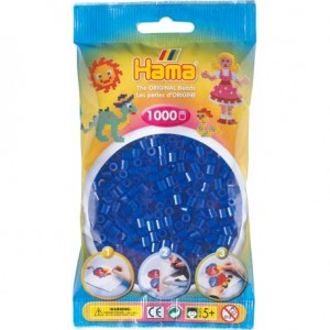 Hama Bügelperlen 1.000 Stk Neon Blau (50)