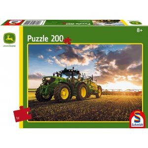 Traktor 6150R mit Güllefass, Puzzle 200 Teile JOHN DEERE