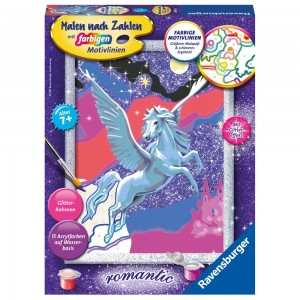 Stolzer Pegasus Malen nach Zahlen Serie Romantic