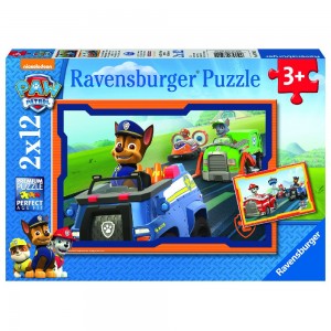 PAW: Paw Patrol im Einsatz Puzzle 2 x 12 Teile