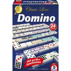 Classic Line, Domino, mit extra großen Spielfiguren