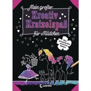 Großer Kreativ-Kratzelspaß für Mädchen