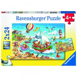 Urlaub am Meer Puzzle 2 x 24 Teile