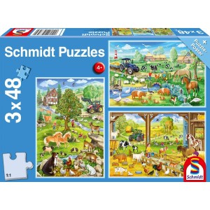 Bauernhof Puzzle 3x48 Teile