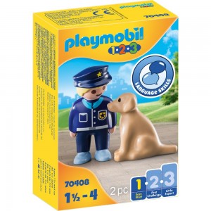 Playmobil 70408 Polizist mit Hund