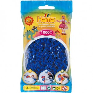 Hama Bügelperlen 1.000 Stk Blau (50)