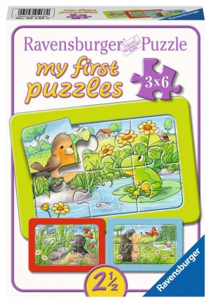 Kleine Gartentiere my first puzzles Rahmenpuzzle 3x6 Teile