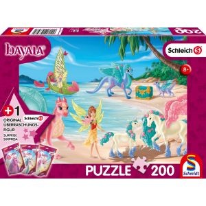 Bayala, Dracheninsel, Schleich Puzzle 200 Teile, mit Add-on (eine Original Figur)