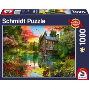 Die Wassermühle Puzzle 1000 Teile
