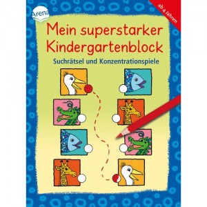 Mein superstarker Kindergartenblock. Suchrätsel und Konzentrationsspiele