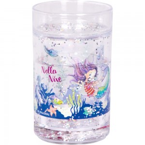 Glitzerbecher mit Schwimmelementen - Nella Nixe