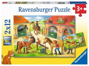 Ferien auf dem Pferdehof Puzzle 2x12 Teile