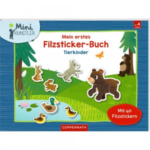 Mein erstes Filzsticker-Buch: Tierkinder (Mini-Künstler)