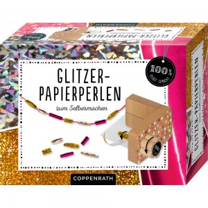 Glitzer-Papierperlen zum Selbermachen (100% selbst gemacht)
