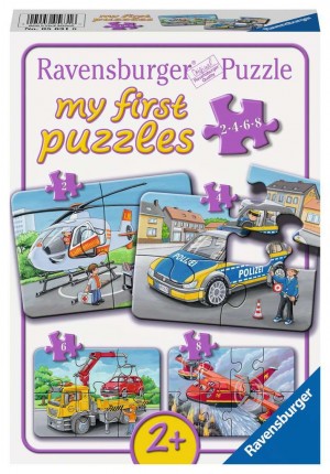 my first puzzles Meine Einsatzfahrzeuge 2-4-6-8 Teile