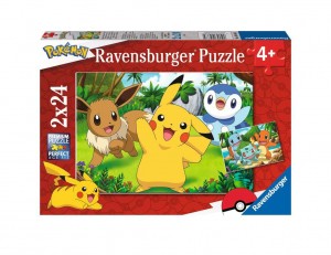 Pikachu und seine Freunde Puzzle 2x24 Teile