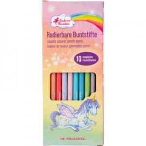 Radierbare Buntstifte Pastell - Einhorn-Paradies