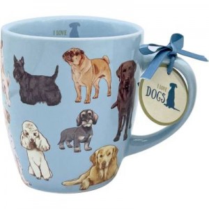 Porzellan-Tasse Hunde - I love dogs