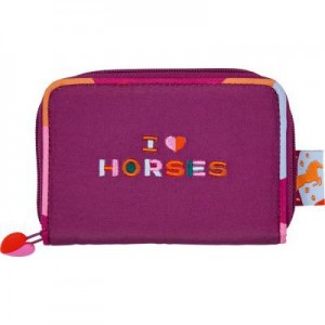 Portmonee, fuchsia - I LOVE HORSES