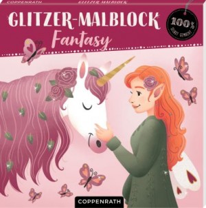 Glitzer-Malblock (100% selbst gemacht) Fantasy