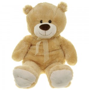 Plüsch Teddybär sitzend mit Masche 100cm2fach sort.