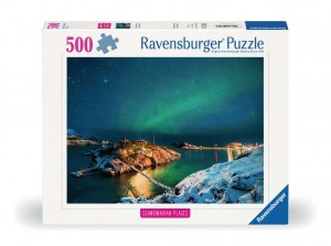 Nordlichter in Tromsø, Norwegen Puzzle 500 Teile