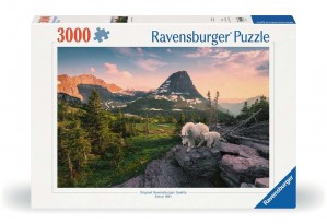 Almbock mit Baby Puzzle 3000 Teile