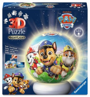 3D Puzzle-Ball Nachtlicht Paw Patrol